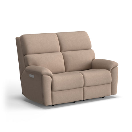Porter Transitional Fabric Power Reclining Loveseat With Power Headrests & Lumbar | Flexsteel