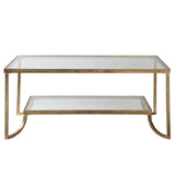 Katina Leaf Coffee Table - Gold by Uttermost - View 1