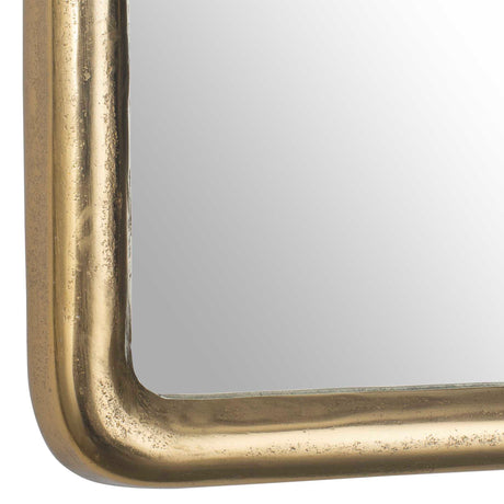 Burton Indoor-Outdoor Mirror Brass - Gold by Uttermost - View 4