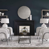 Guerina Scalloped Lamp - White by Uttermost - View 3