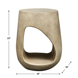 Lithos Outdoor Accent Table - Gray by Uttermost - View 8