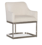 Modern Mood Upholstered Arm Chair With Metal Base - Beige by Hooker Furniture - View 1