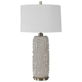 Zade Table Lamp Warm Gray - White by Uttermost - View 3