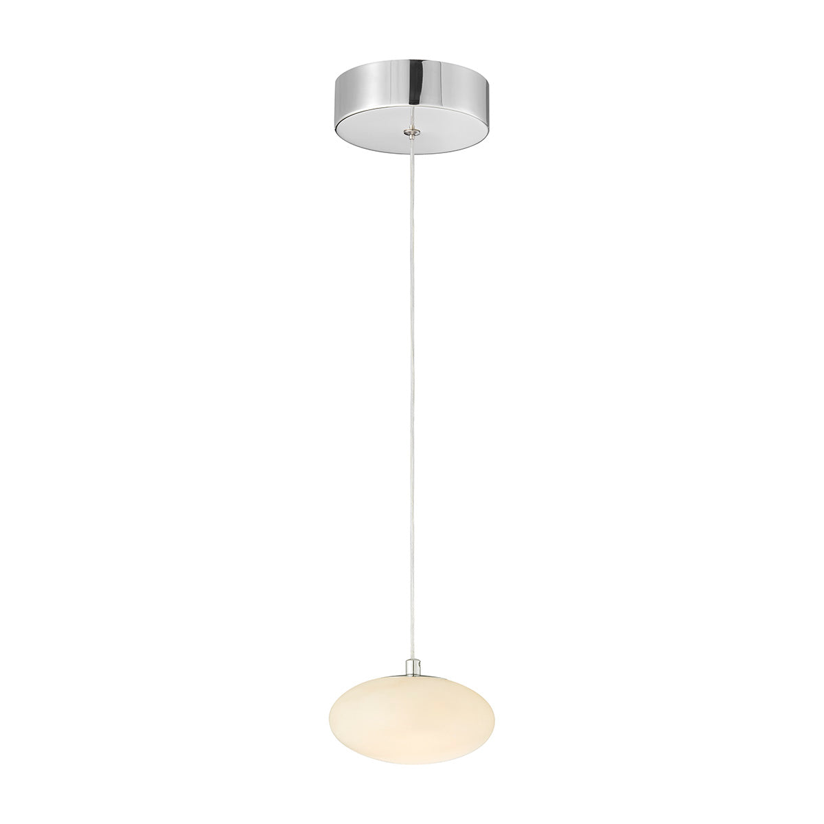 Spanish Alabaster Pendant // Chrome  | Finesse
