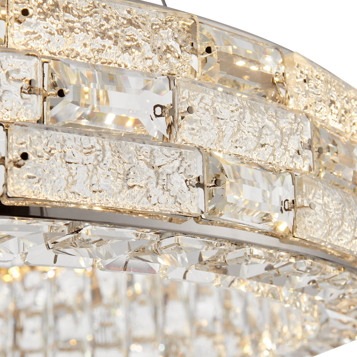 1 Ring Crystal Chandelier // Chrome  | Finesse - Home Elegance USA