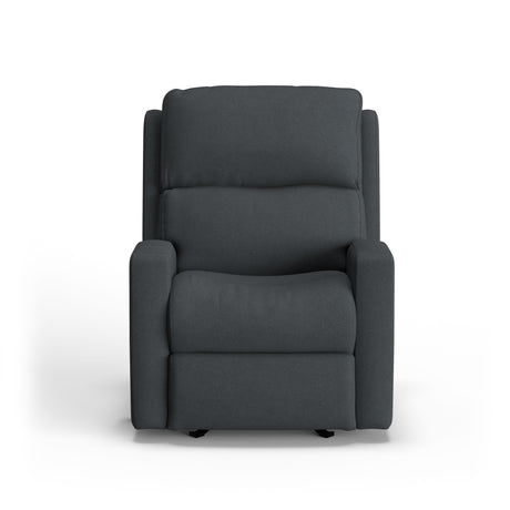 Catalina Transitional Fabric Power Recliner With Power Headrest | Flexsteel