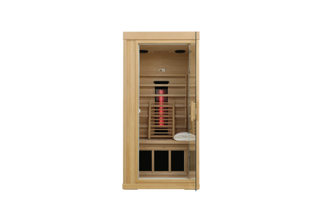 Mini Hemlock Home Low EMF Far Infrared Sauna - sold by Home Elegance USA