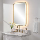 Crofton Vanity Mirror Gold & Silver - Gold / Silver by Uttermost - View 4