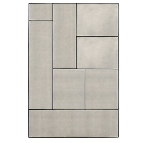 Puzzle Piece Oversized Mirror - Black by Uttermost - View 1