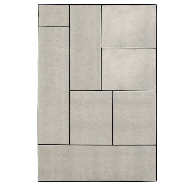 Puzzle Piece Oversized Mirror - Black by Uttermost - View 1