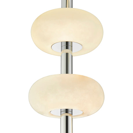 Spanish Alabaster Round Chandelier // Chrome  | Finesse - Home Elegance USA
