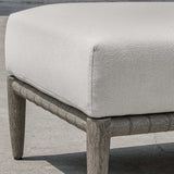 Borneo Cushion Outdoor Ottoman - White by Uttermost - View 8