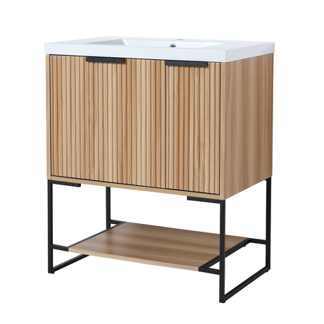 30 Inch Freestanding Bathroom Vanity With Resin Basin,30x18,(W99951318) - W99981923 - image - 10