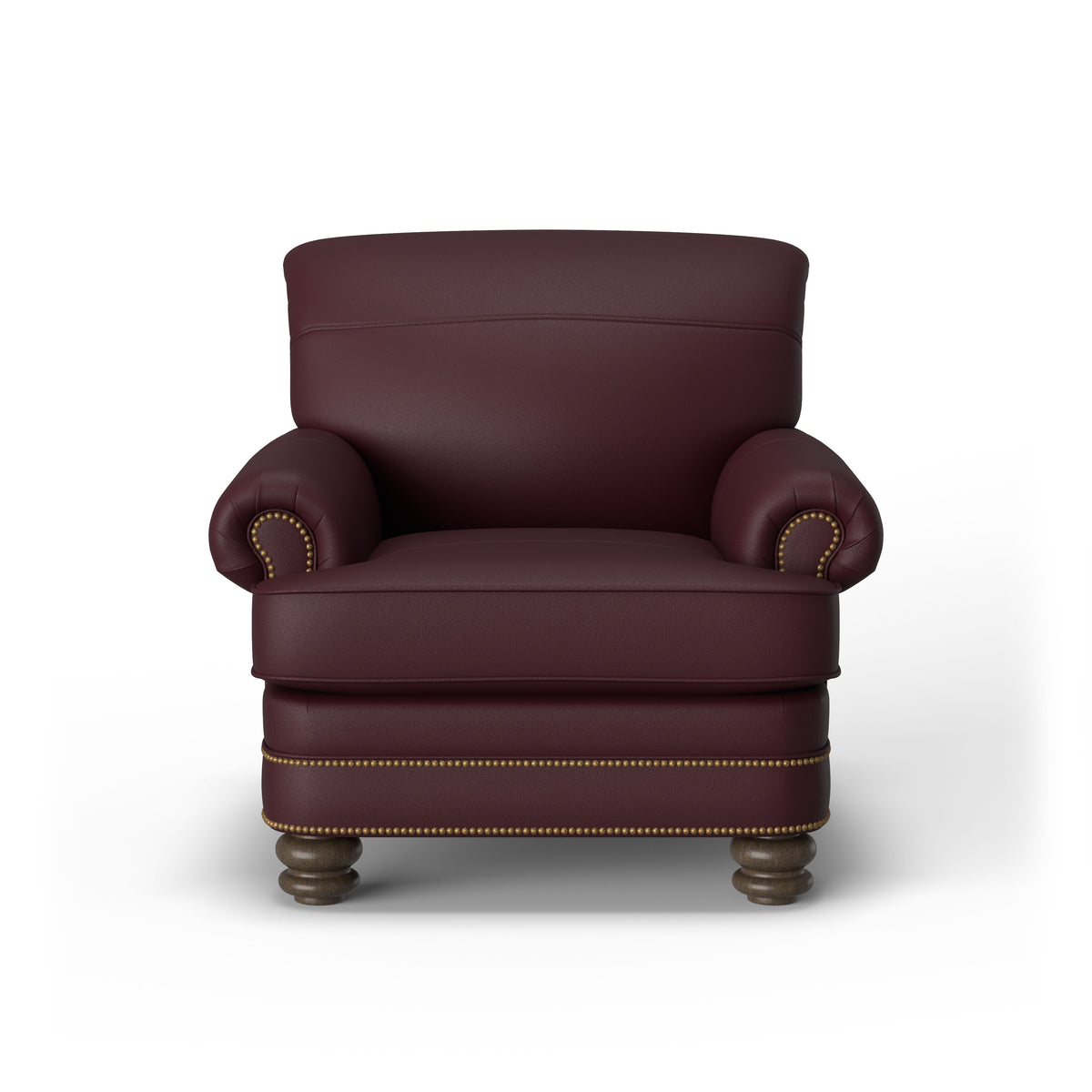 Bay Bridge Leather Chair With Nailhead Trim | Flexsteel