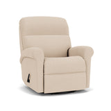 Davis Traditional Leather Swivel Gliding Recliner | Flexsteel