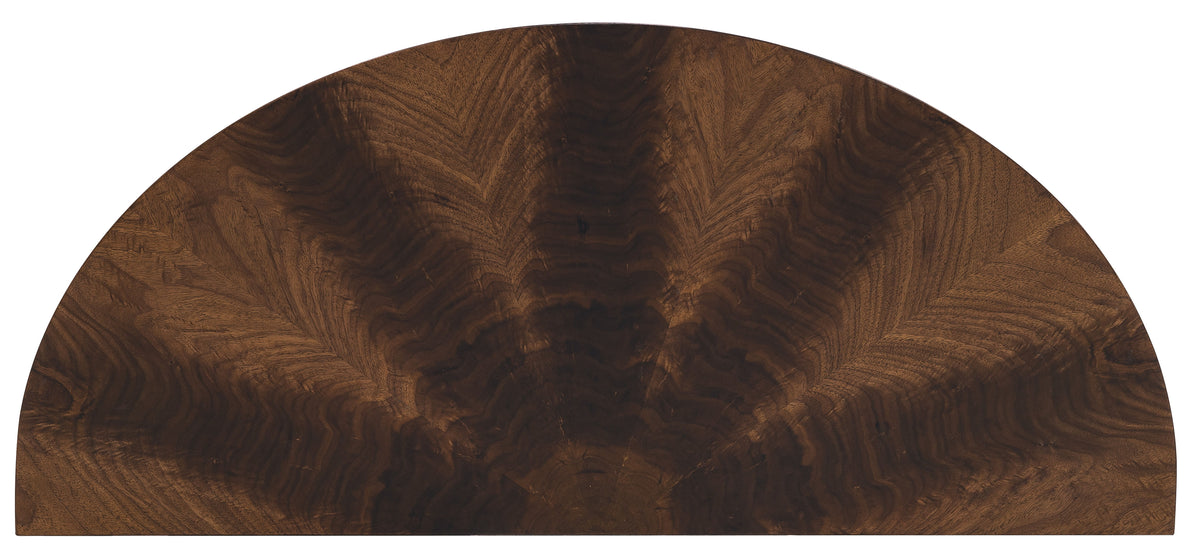 Archives Demilune Console Classic Walnut - Dark Brown by Hooker Furniture - View 6