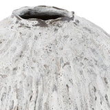 Chocolate Cascade Indoor-Outdoor Vase Brown,White - White / Black by Uttermost - View 2