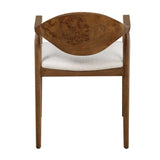 Augusta Burl Dining Chair Brown,White - Dark Brown by Uttermost - View 9
