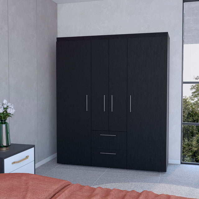 Wenge All-In-One 2-Door Armoire - sold by Home Elegance USA