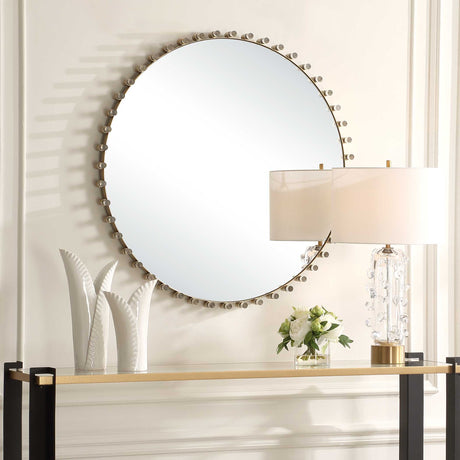 Avelyne Round Mirror - Gold by Uttermost - View 3