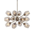 Chet 12 Light Sputnik Chandelier - Light Brown by Uttermost - View 1