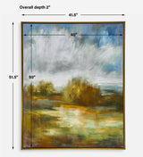John's Field Framed Landscape Art - Beige / Blue by Uttermost - View 6