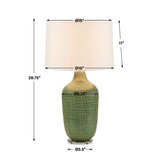 Dulcich Grid Table Lamp - Green by Uttermost - View 3