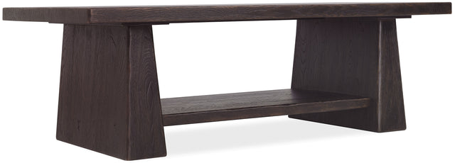 Driftwood Rectangle Coffee Table Burnt Timber - Black by Hooker Furniture - View 1