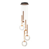 Glitter Rings Flush Chandelier // Bronze  | Finesse - Home Elegance USA