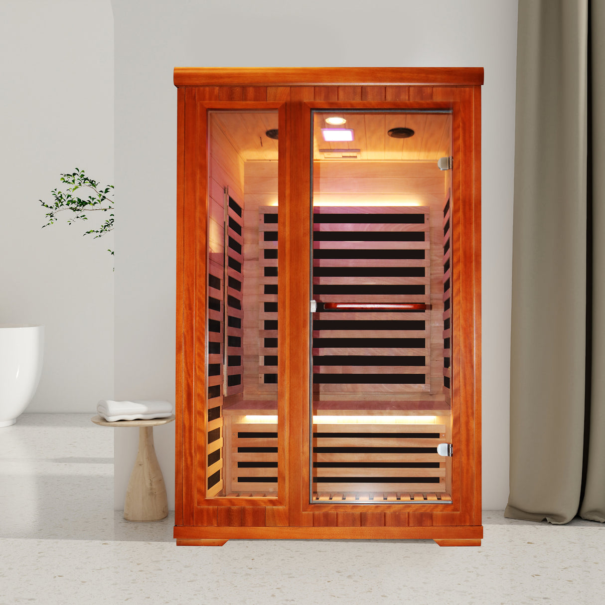 Habitación con sauna doble