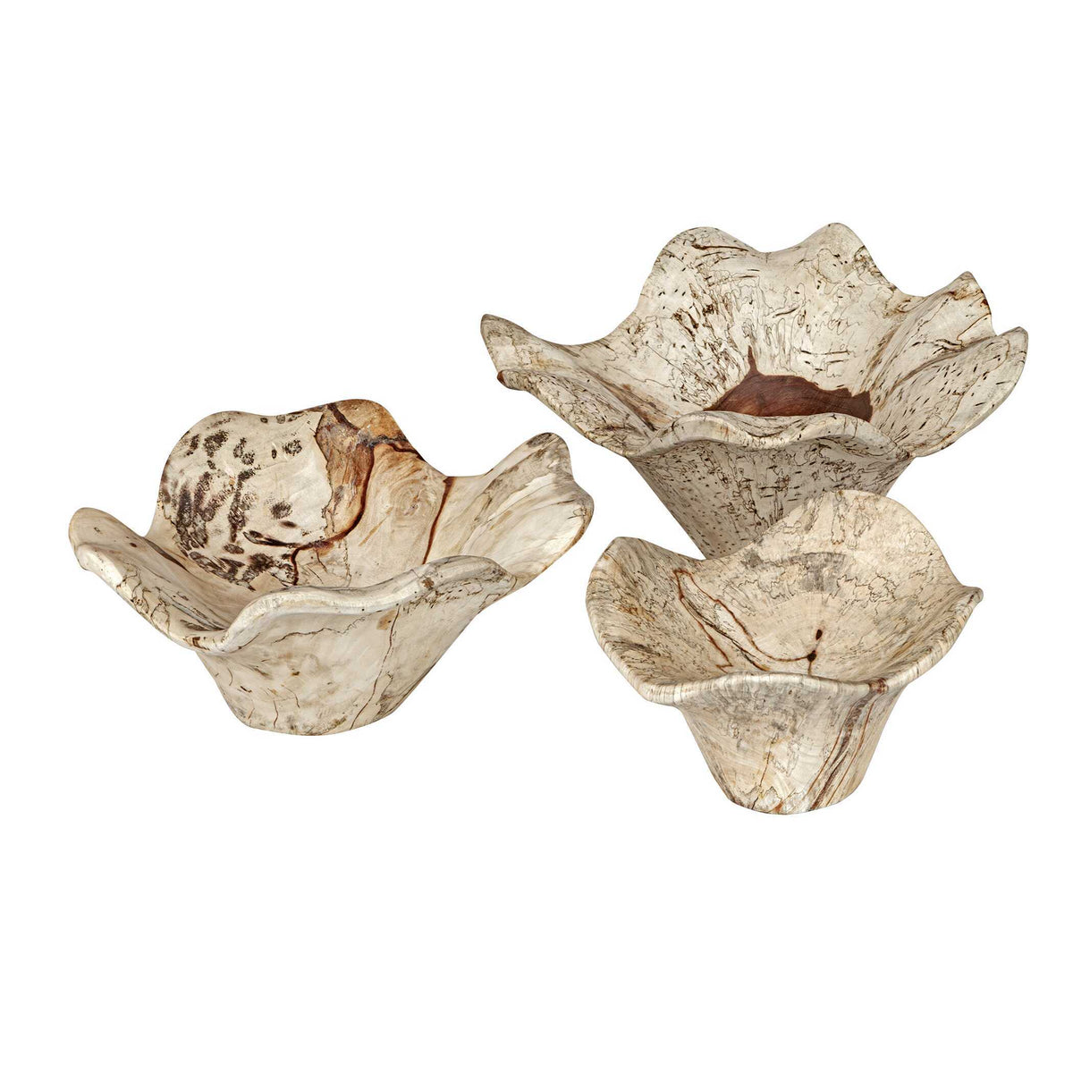 Teo Wall Decor (Set of 3) Bleached Wood - Beige by Uttermost - View 2