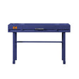 Metal Vanity Desk with One Drawer, Blue