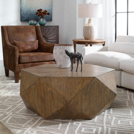 Volker Coffee Table Honey - Light Brown by Uttermost - View 2