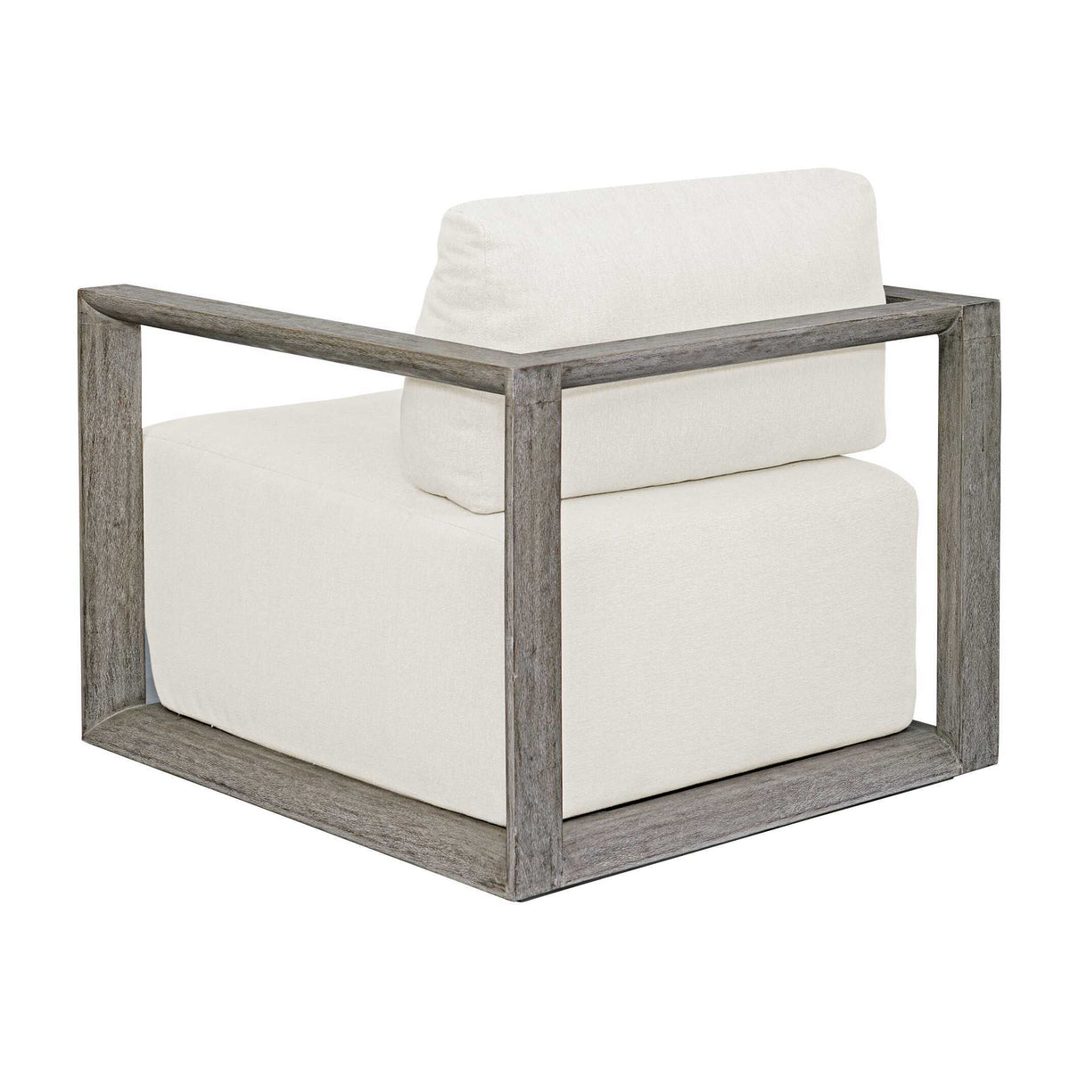 Remsen Outdoor Lounge Chair - Dark Gray / White by Uttermost - View 10