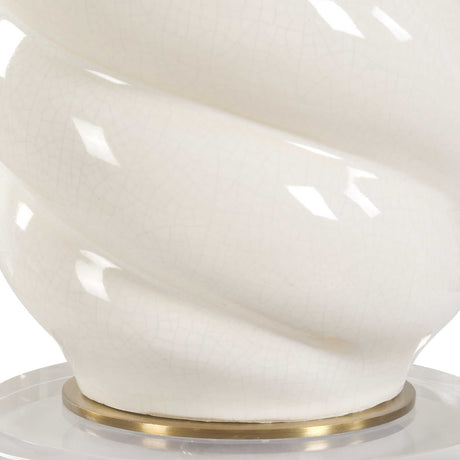 Anneli Swirl Table Lamp - White by Uttermost - View 5