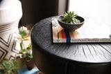Commerce And Market Carved Stump Side Table - Black by Hooker Furniture - View 2