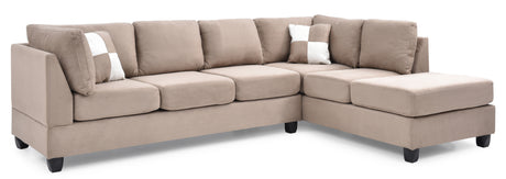 Malone G634B-SC Sectional ( 3 Boxes) , MOCHA - sold by Home Elegance USA