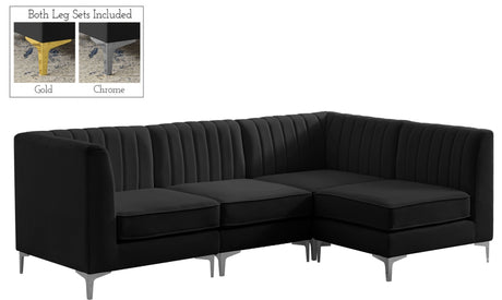 Alina - Modular Sectional - Black - Fabric - 604Black - Sec4A - Home Elegance USA - 6