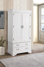 Louis Phillipe G3190-A Armoire , White - sold by Home Elegance USA