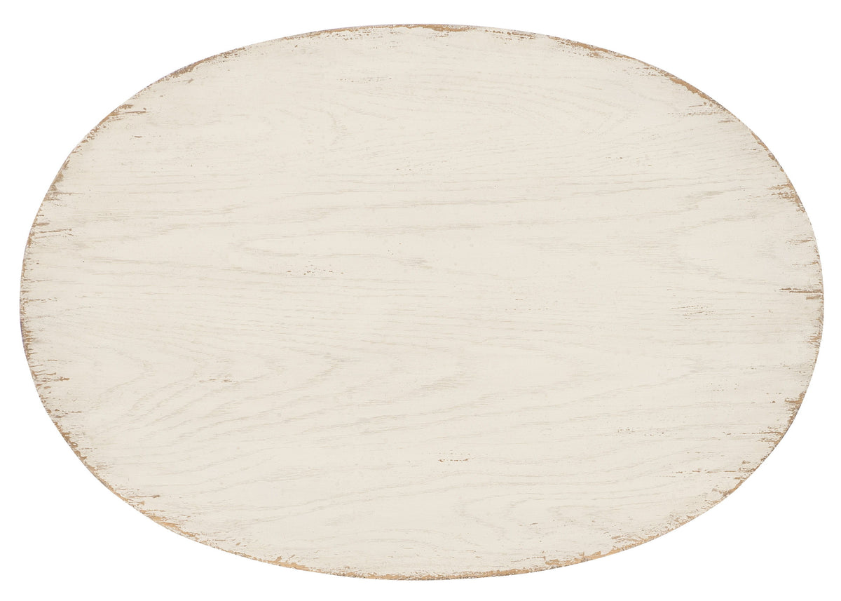 Americana One-Drawer Oval Nightstand - White by Hooker Furniture - View 6