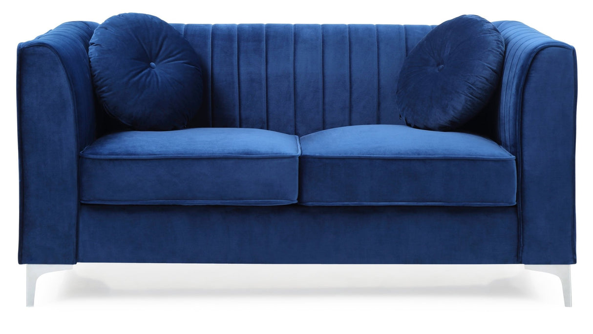 Delray G791A - L Loveseat ( 2 Boxes ) , NAVY BLUE - B078S00074 - Home Elegance USA - 3