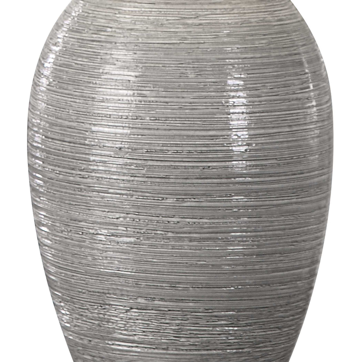 Dinah Textured Table Lamp - Gray / Beige by Uttermost - View 5