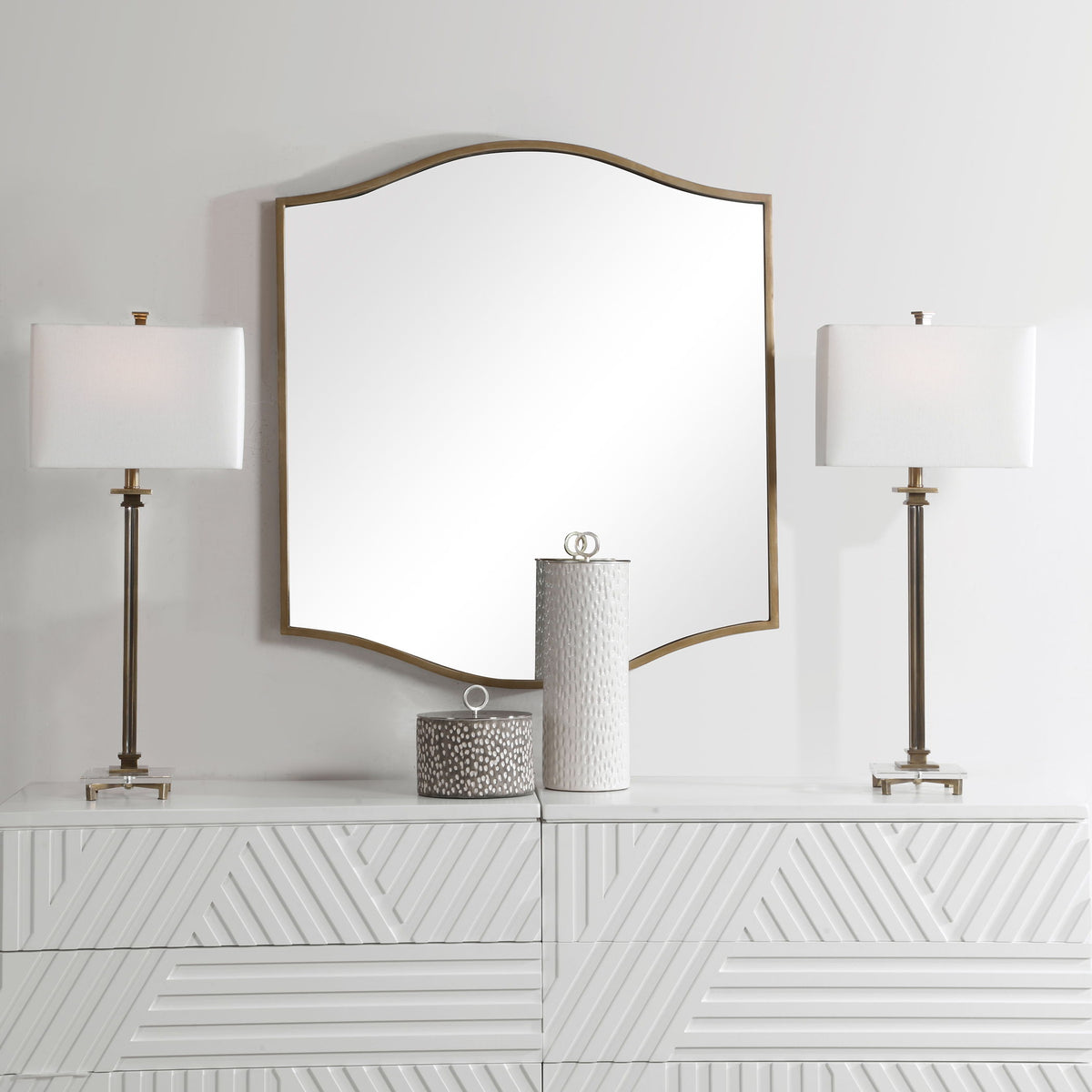 Cerise Mirror - Gold by Uttermost - View 2
