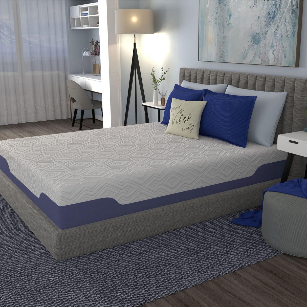 Vibe 12' Supreme Cooling Hybrid Memory Foam and Innerspring Mattress - Twin