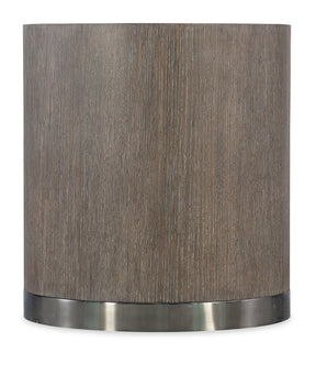 Modern Mood Round End Table - Dark Brown / Dark Gray by Hooker Furniture - View 1