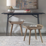 Arne Scandinavian Small Bench - Light Brown by Uttermost - View 2