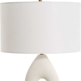 Meridian Ivory Stone Table Lamp - White by Uttermost - View 5