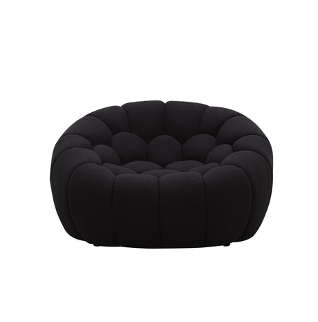 Divani Casa Yolonda - Modern Curved Black Fabric Sofa Set | VIG - Home Elegance USA