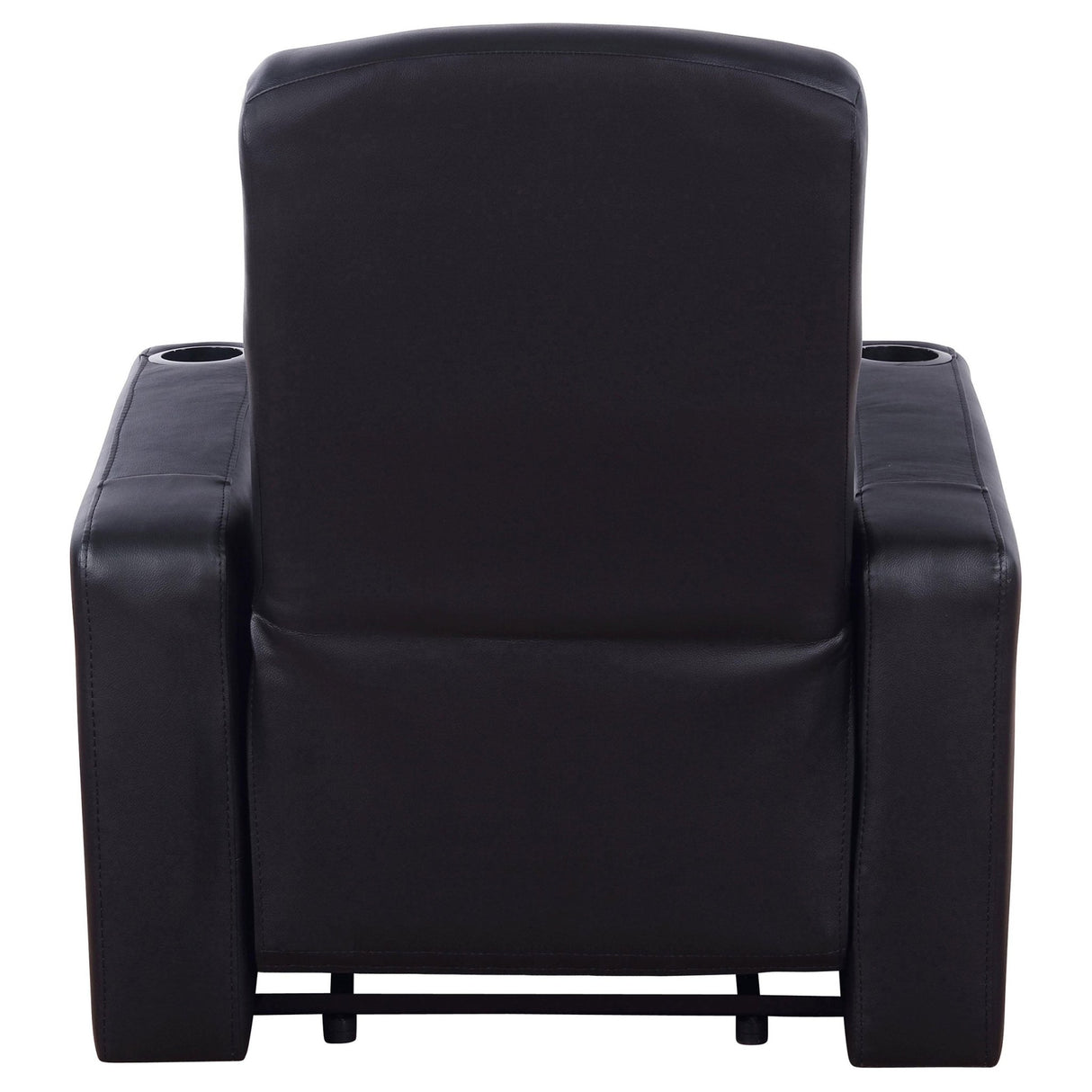 Cyrus Home Theater Upholstered Recliner Black | Coaster | Home Elegance USA