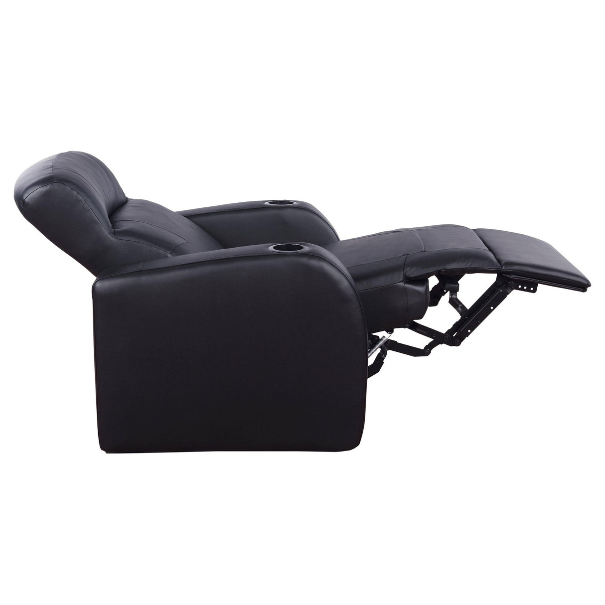 Cyrus Home Theater Upholstered Recliner Black | Coaster | Home Elegance USA